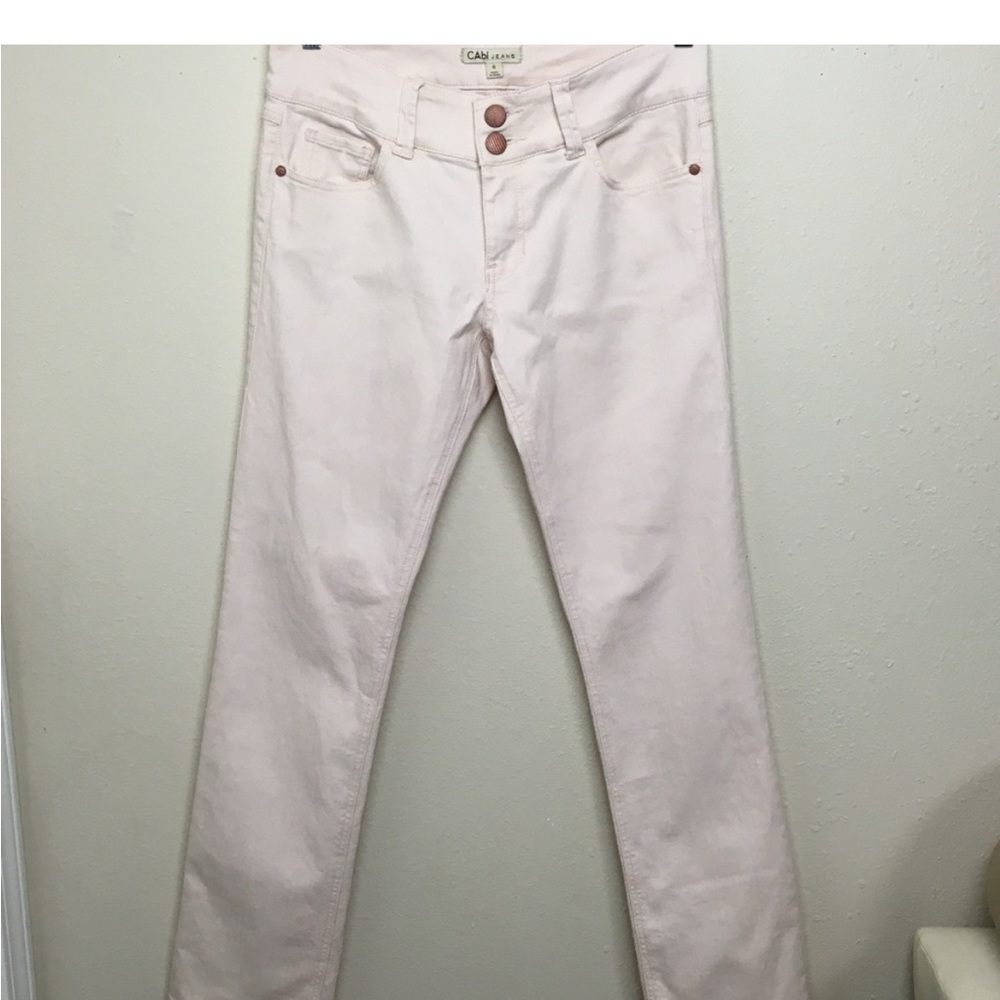 ✅Cabi |Blush Pink Straight Leg Jeans 874 Lou Lou